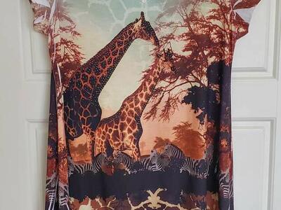 Giraffe/ Zebra blouse