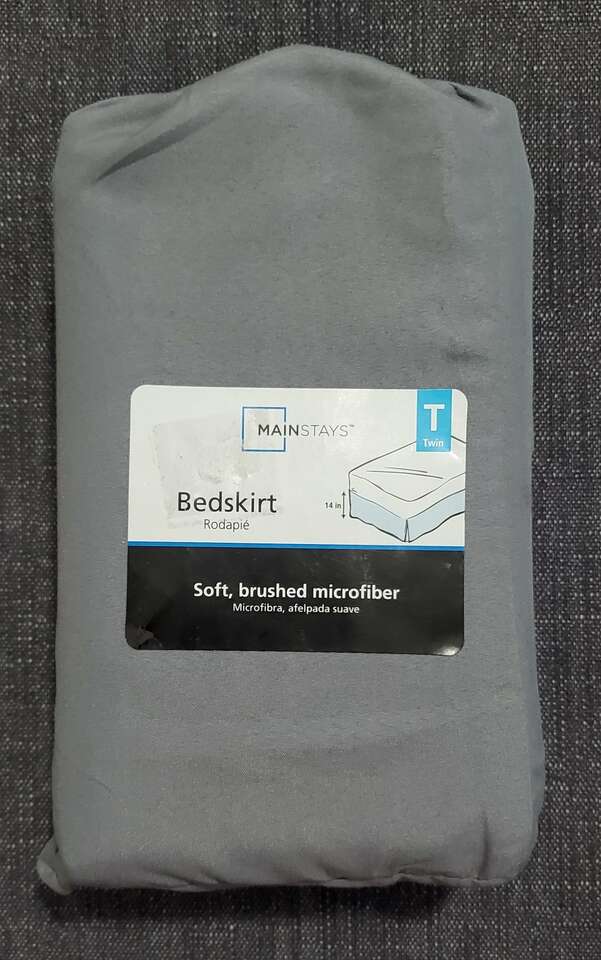 Gray Microfiber Bedskirt