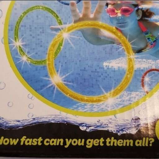 6 Colorful Swimming Pool Dive Rings