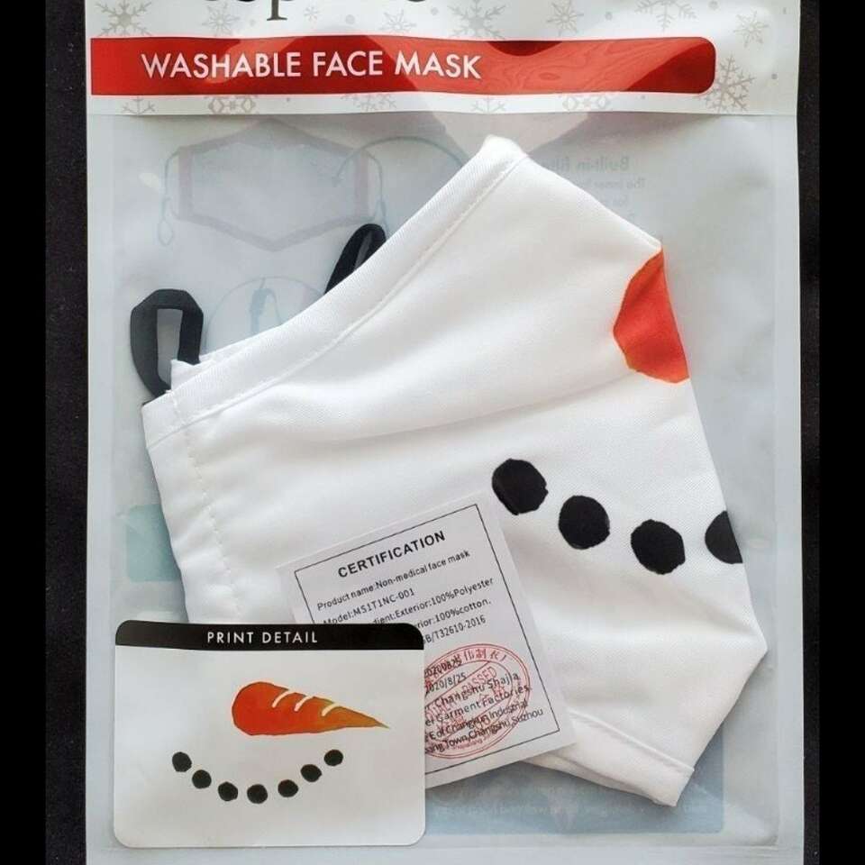 Snowman Face Mask