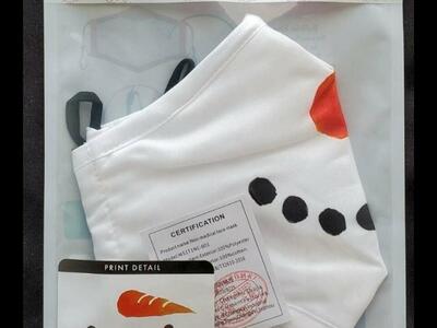 Snowman Face Mask