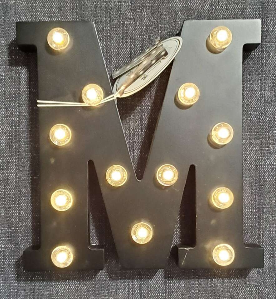 Decorative Light-Up "M"
