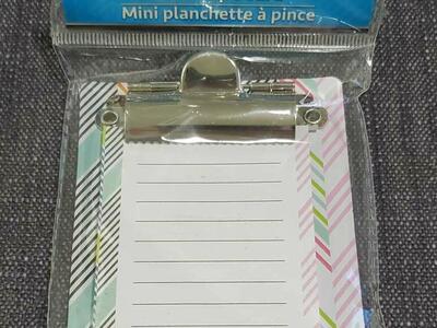 Mini Magnetic Clipboard Notepad