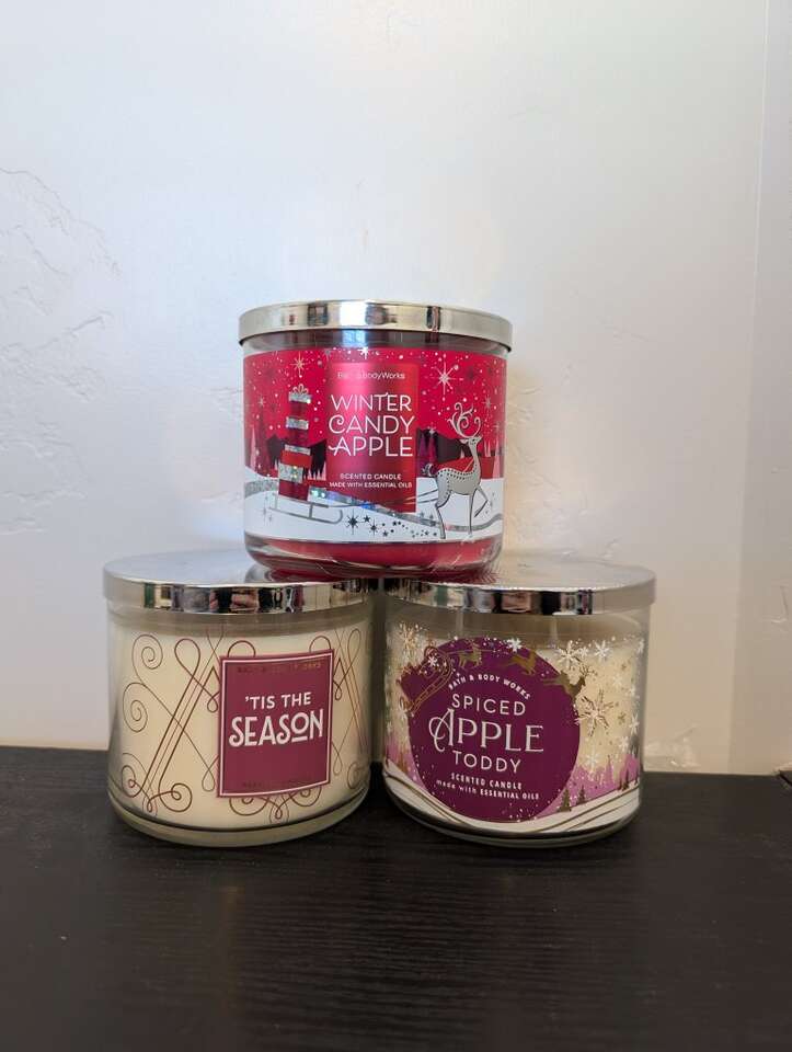$10 each Bath & Body Works Holiday candles