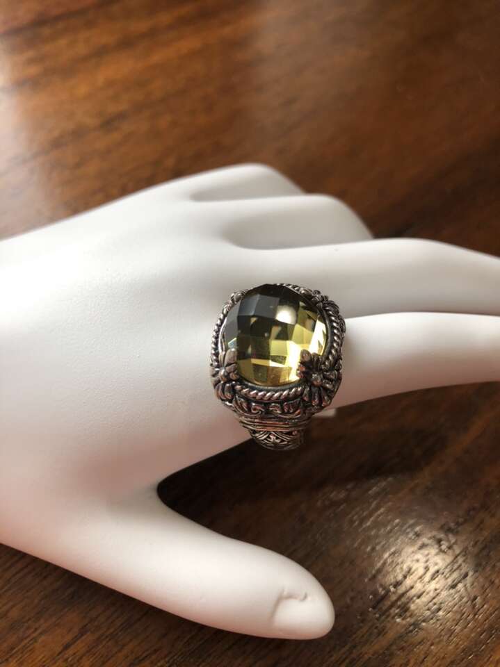 Sterling Silver And Mandiore Quartz Ring