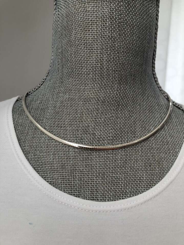 Sterling Silver Omega Necklace (3mm)