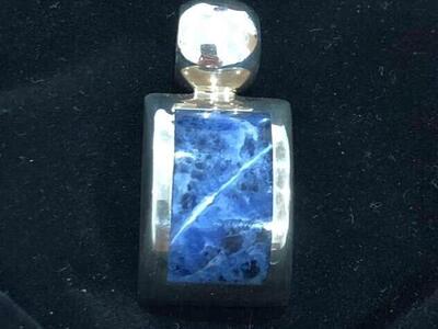 Sterling Silver With Sodalite Pendant