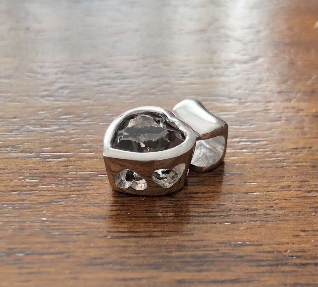 Smokey Quartz And Sterling Silver Heart Pendant