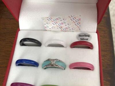 Multi-color Aventurine Interchangeable .925 Ring