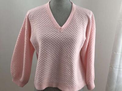 Cute Vintage Hand Knit Sweater