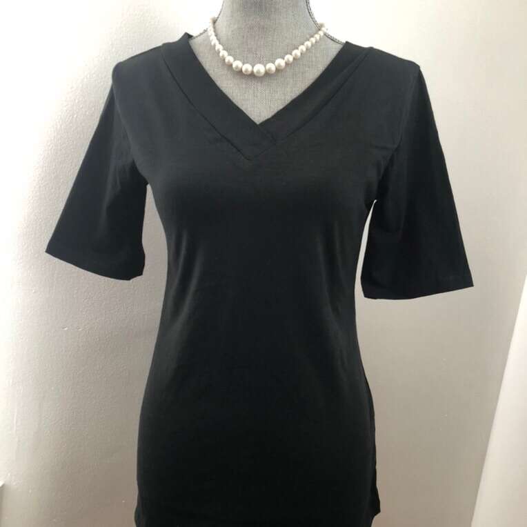 New! Elegant Every Day Double V Shirt