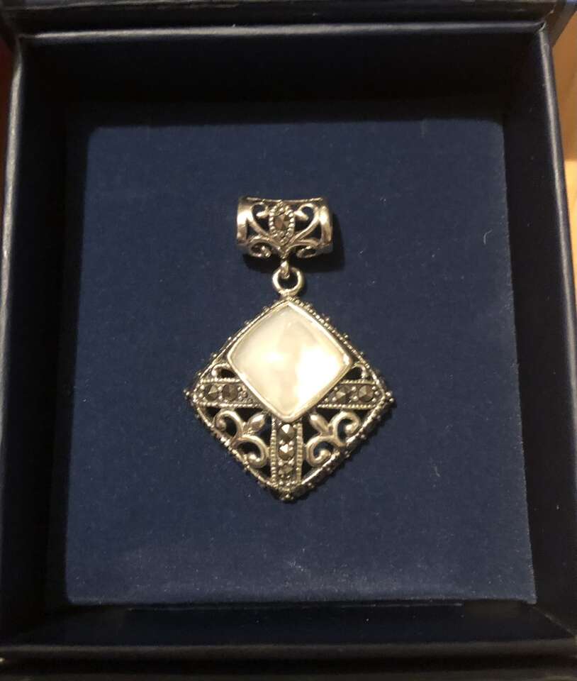 Sterling Silver With Mother Of Pearl And Marcasite