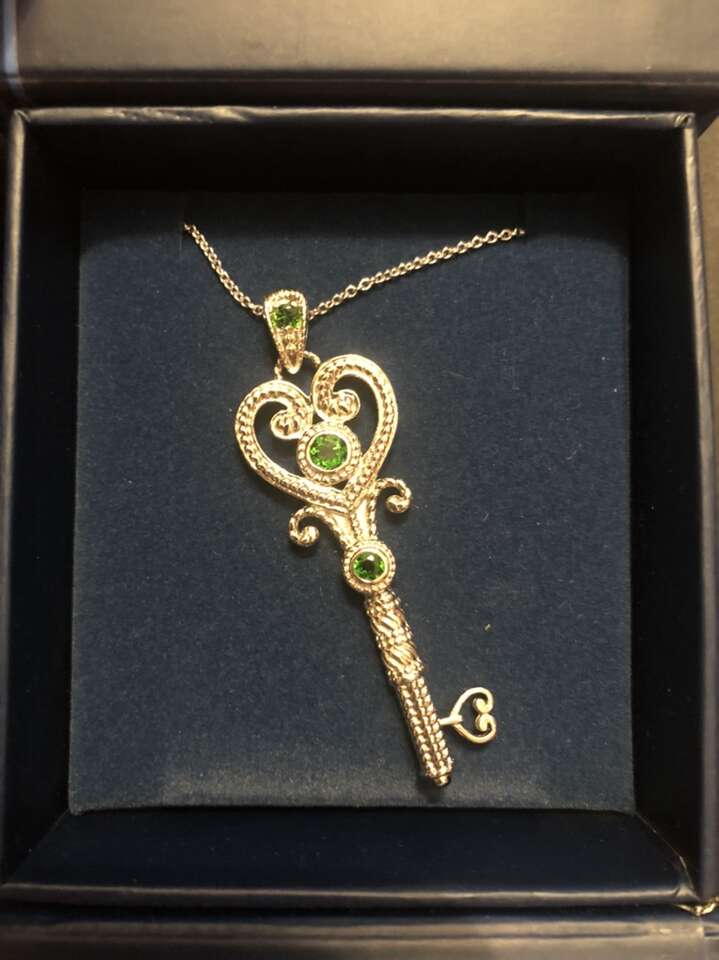 Sterling Silver Key To Oz Necklace