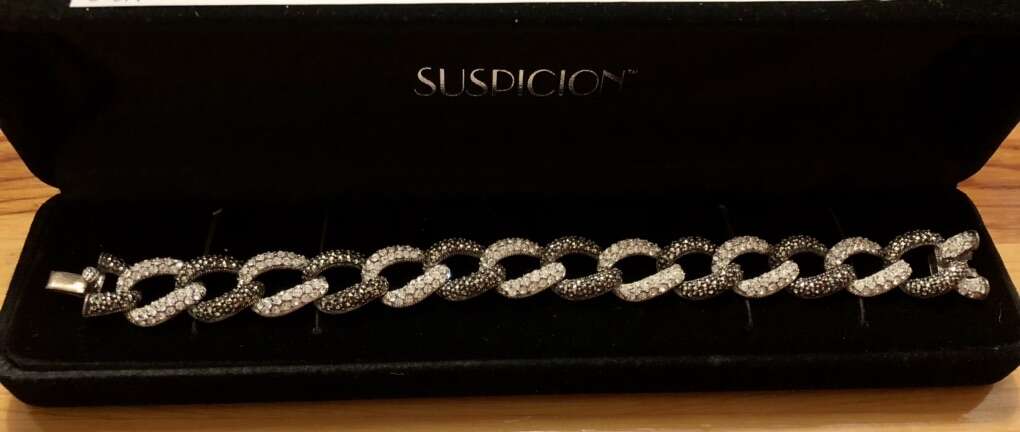 Suspicion Marcasite And Crystal Pave Bracelet
