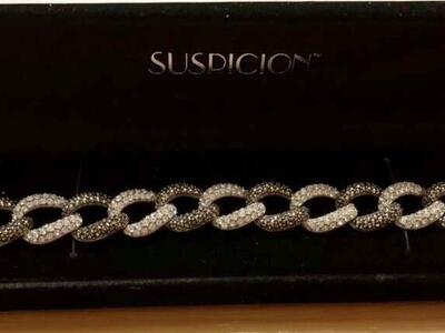 Suspicion Marcasite And Crystal Pave Bracelet