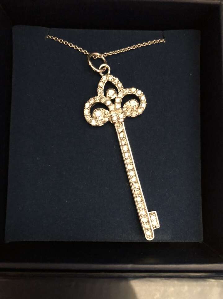 Bella Luce And Sterling Key To My Heart Necklace