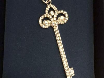 Bella Luce And Sterling Key To My Heart Necklace