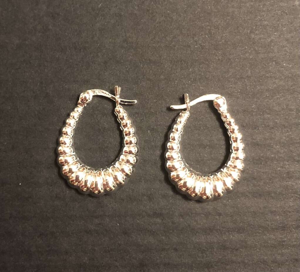 Sterling Silver Shrimp Earrings