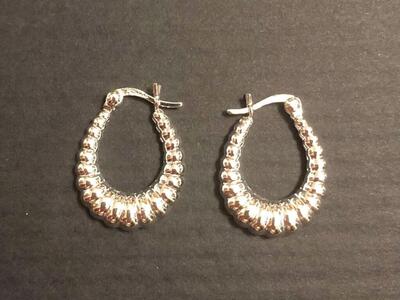 Sterling Silver Shrimp Earrings