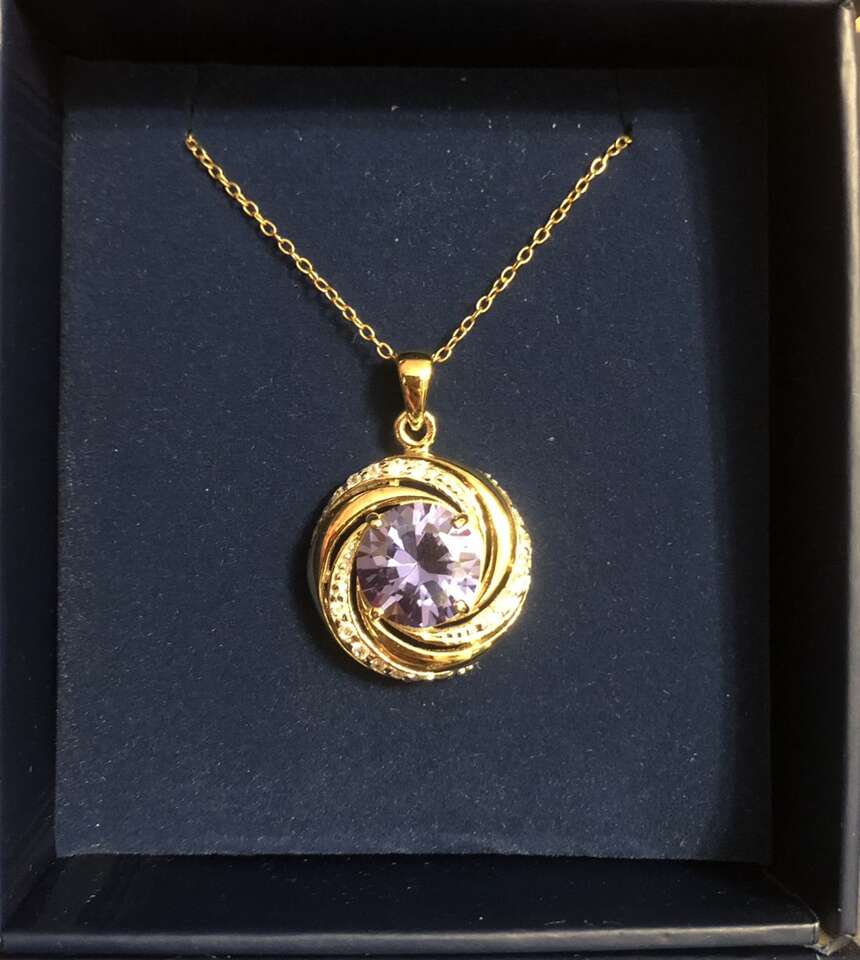 18K Gold Plated Sterling With Bella Luce Necklace