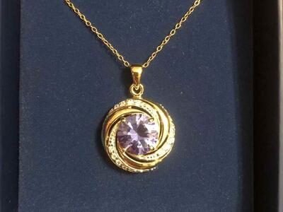 18K Gold Plated Sterling With Bella Luce Necklace