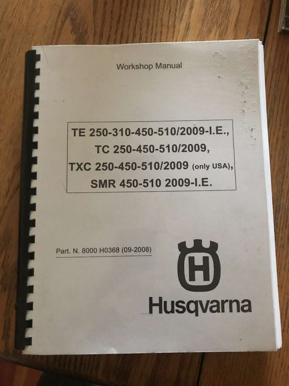Husqvarna motorcycle workshop service manual