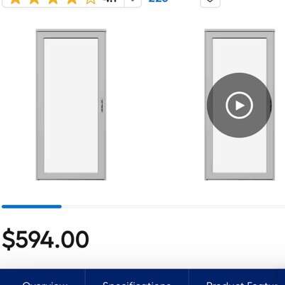 Brand New Larson Pebblestone  Security Door