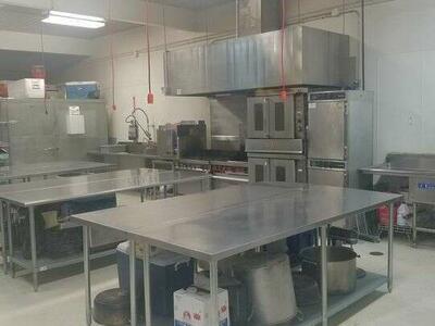 For Rent, Commercial kitchen facility, Food Truck spots Full.