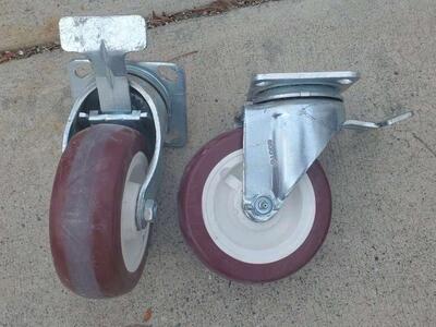 Casters, Payson 200-6UT-SK swivel and wheel lock