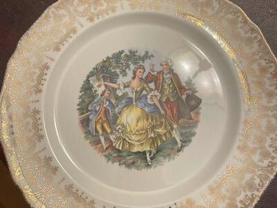 NASCO China Royal Colonial Plate 22kt Gold
