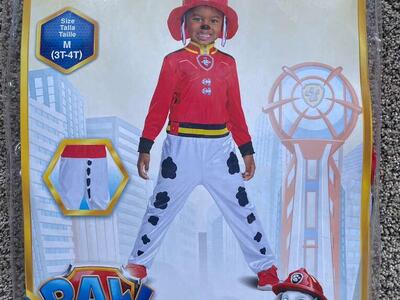 Paw Patrol Marshall Costume Size 3-4