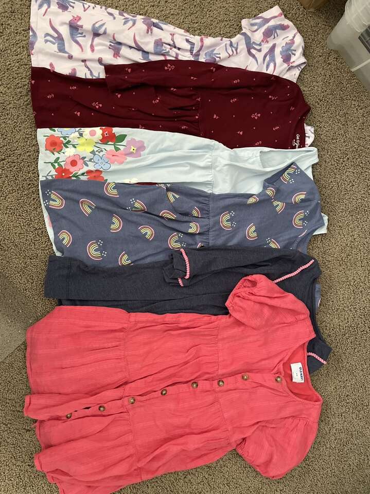 Girls SIze 7-8 Dresses Short Long No Sleeve