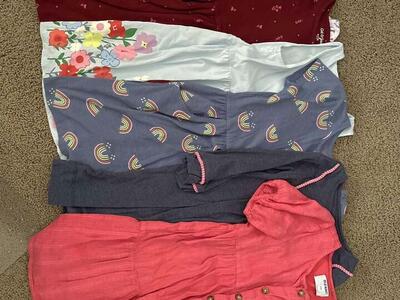 Girls SIze 7-8 Dresses Short Long No Sleeve