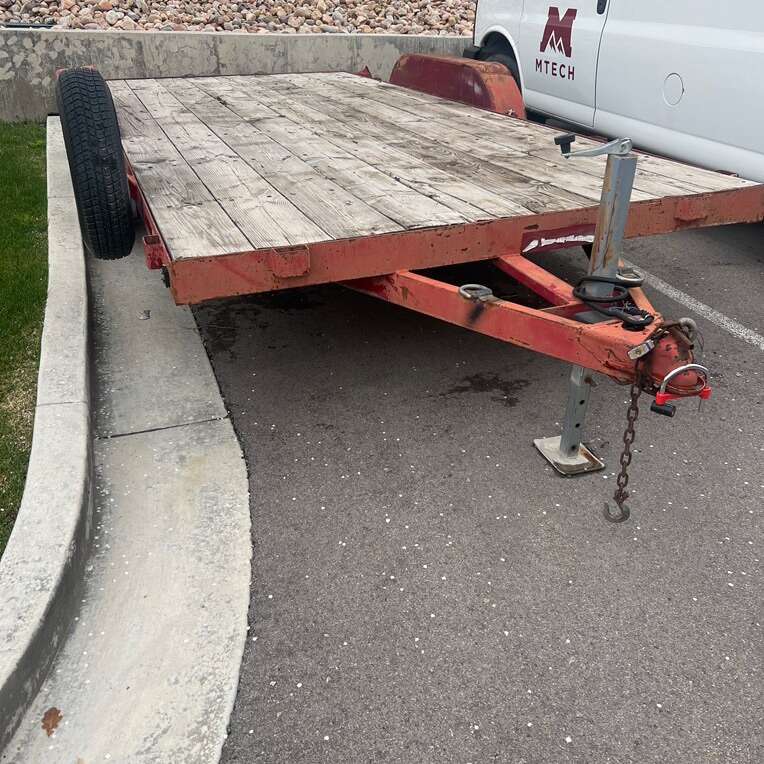 16' flat bed car hauler