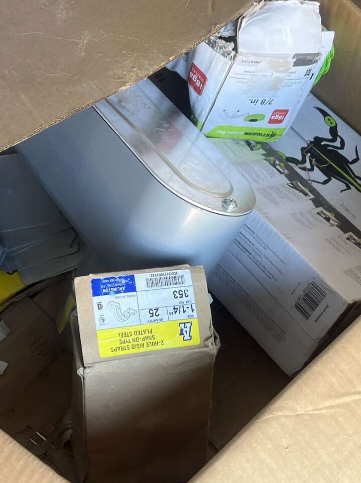 Box Of New Electricl And Construction