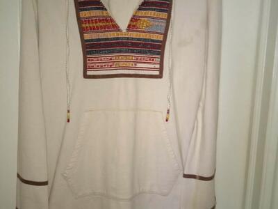 Lucky brand tunic boho beach hoodie Jesus jacket