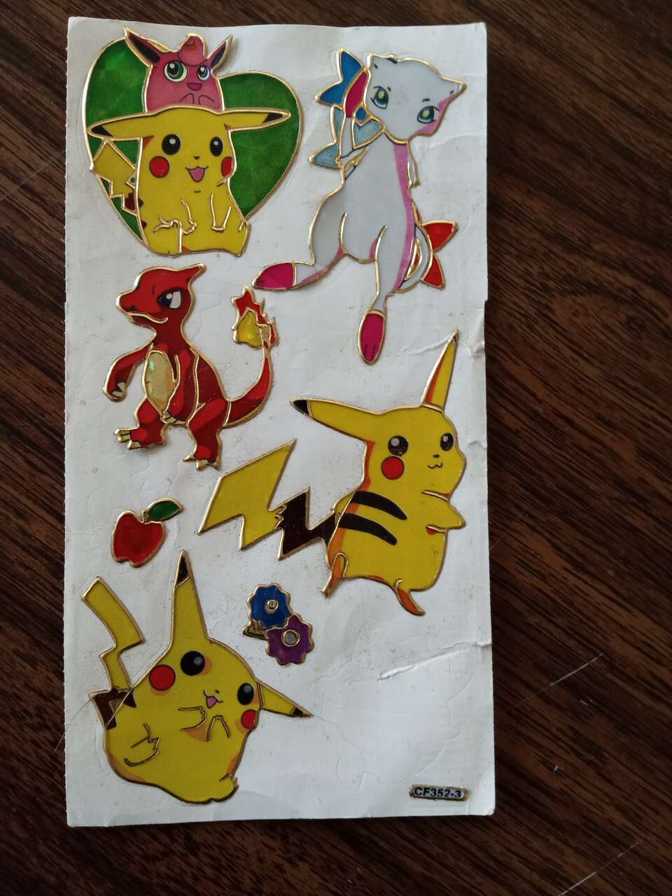 Vintage Pokemon holographic stickers