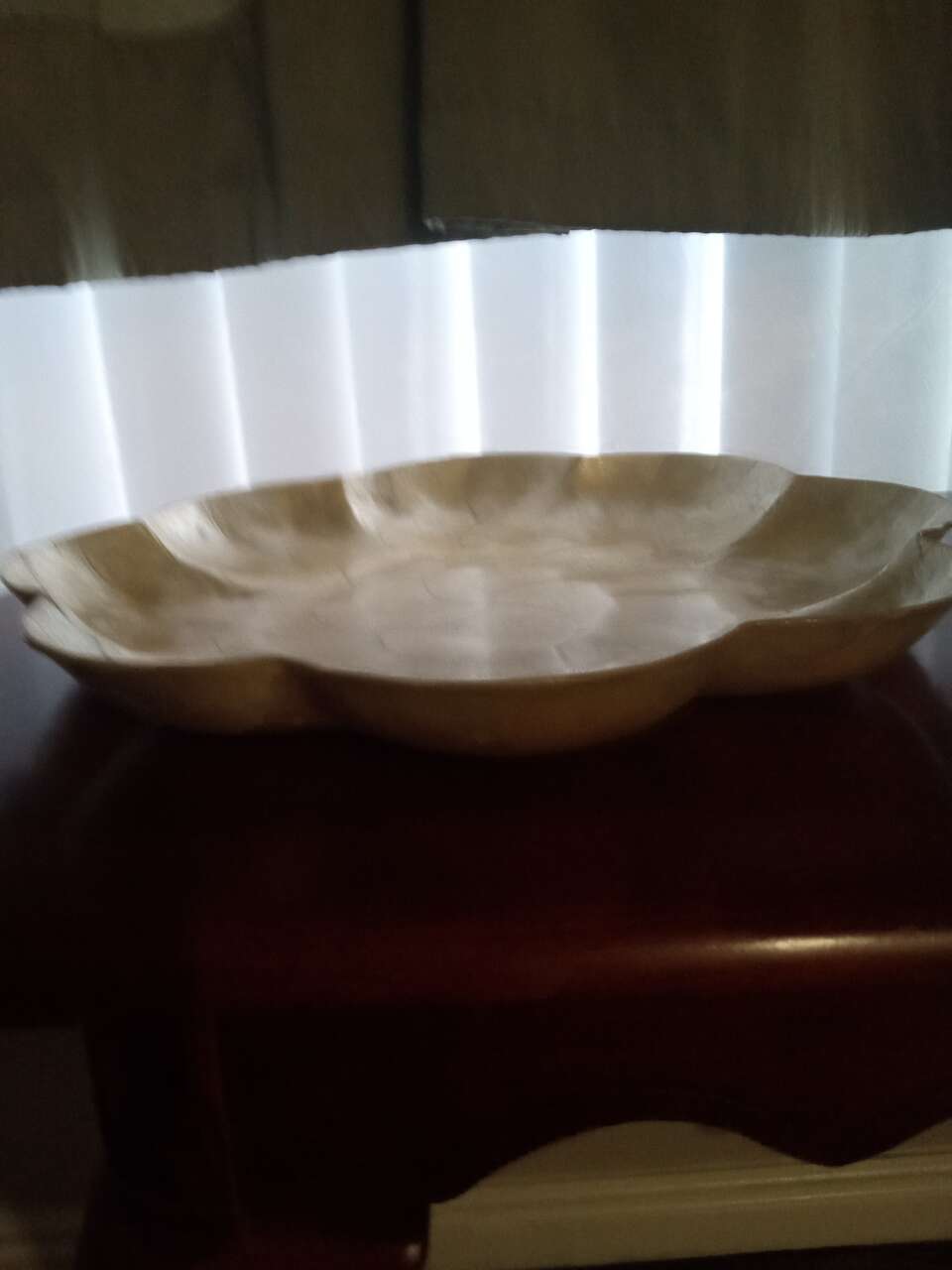 Large Vintage capiz shell tray or vanity tray beachy