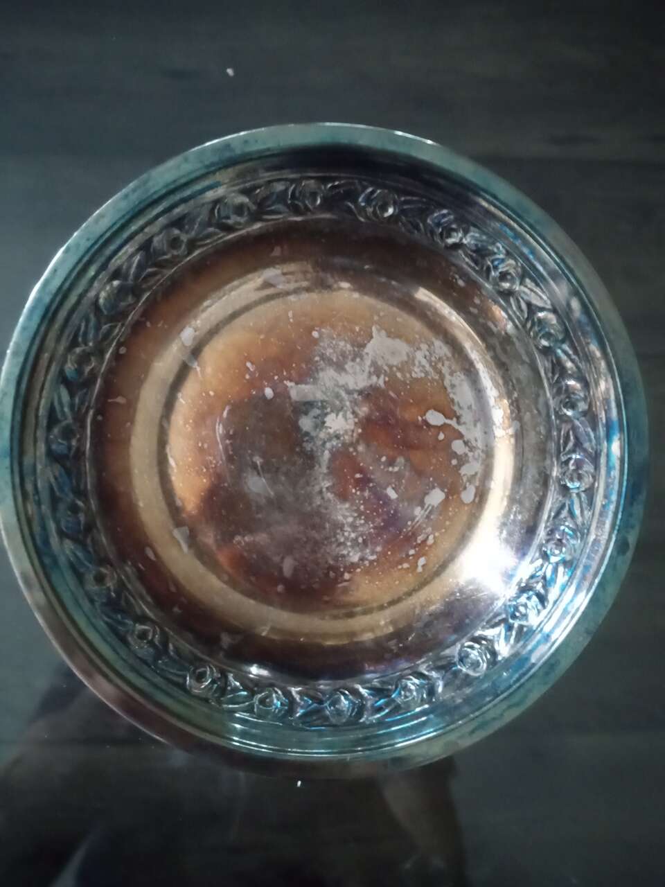 Reed and Barton antique silver  candy dish 6 inches