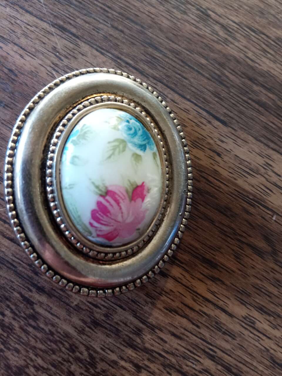Vintage Rose brooch floral pin