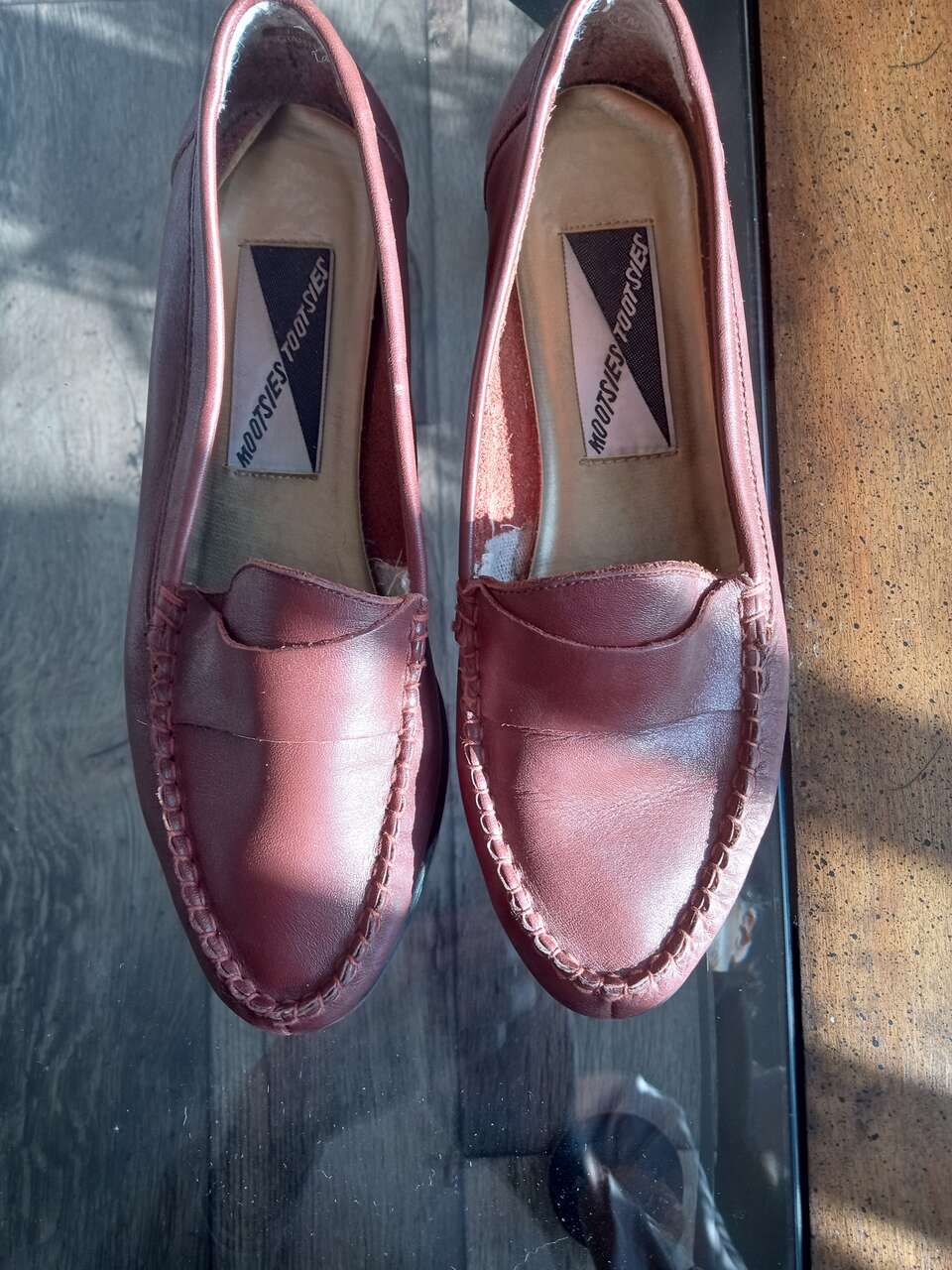 Three pair women's or young girls flats penny loafer and ballet style Penny loafers flats size 7