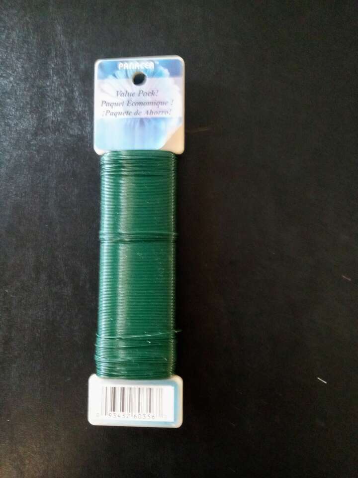 Green floral wire 22 guage