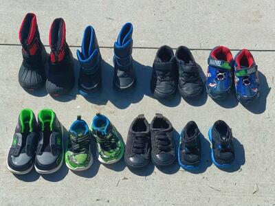 Little boys shoes. Size 3.5-9