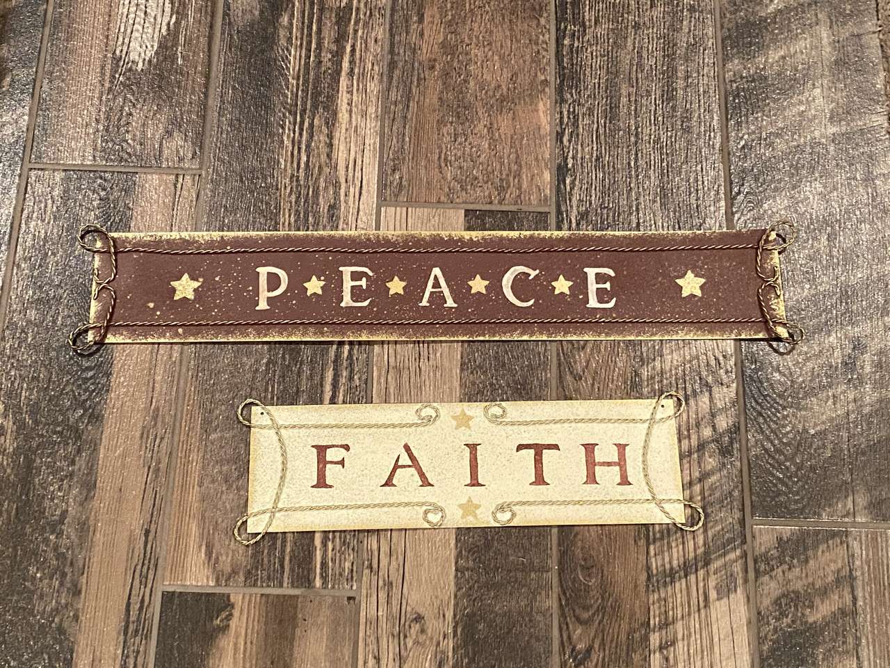 Peace and Faith Brand New Signs