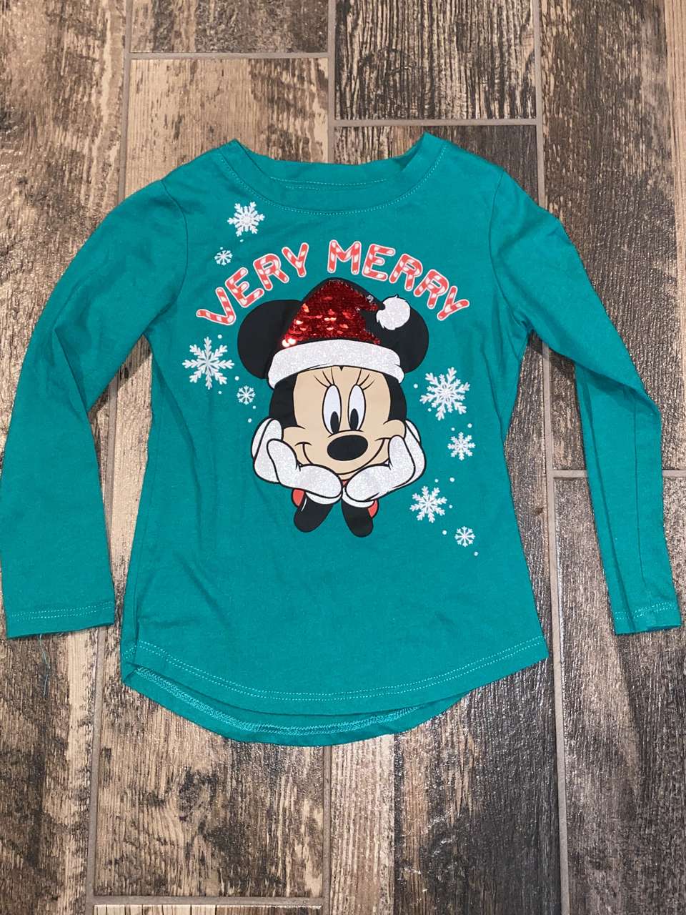 Disney Minnie Christmas Shirt Size 4/5