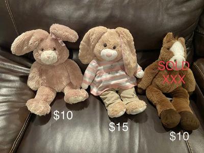 Build A Bear: Two Rabbits, Horse and Bear