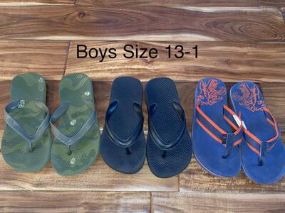 Three Boys Size 13-1 Flip Flop Set