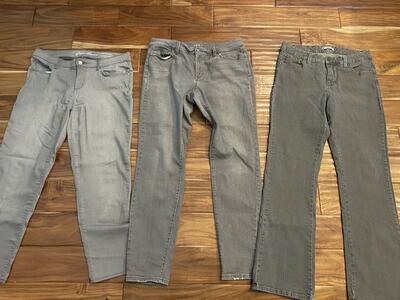 Women Size 12 Grey Jeans