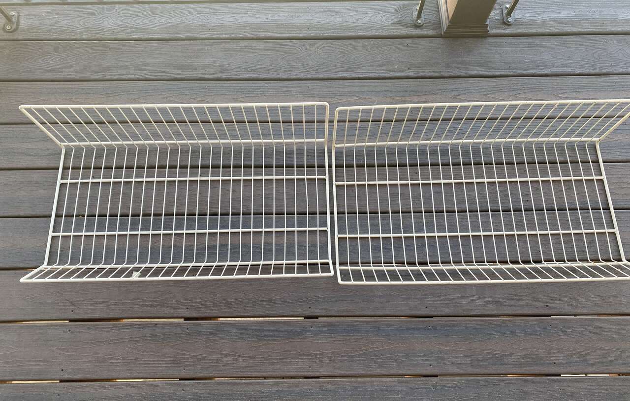 Two Metal Racks for storage