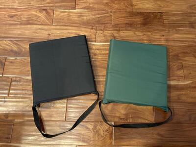 Two Stadium Seat Cushions